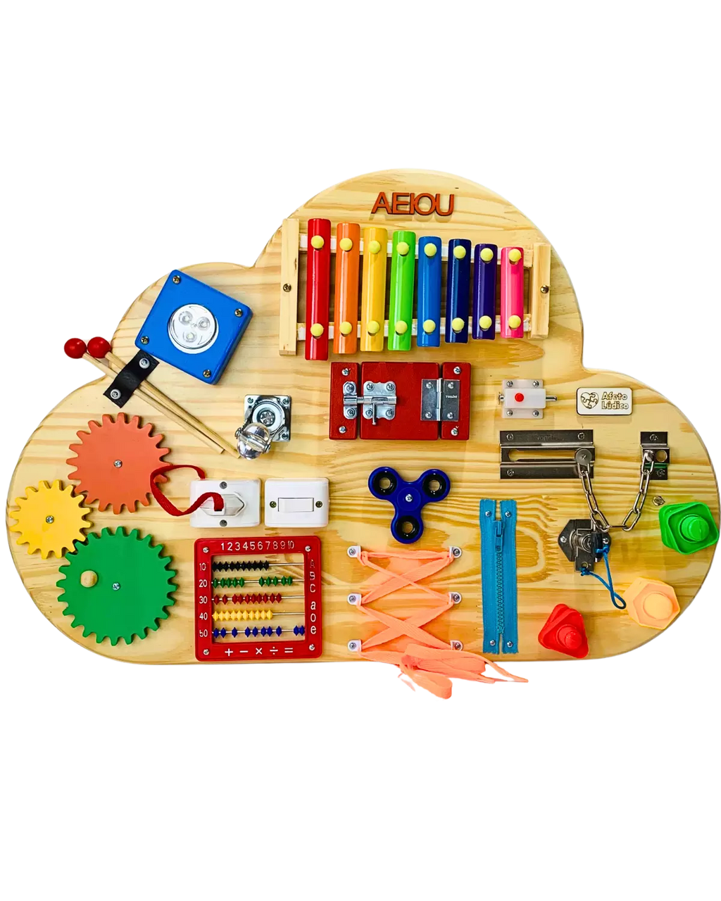Painel Montessori Nuvem | Estímulo Sensorial & Criatividade