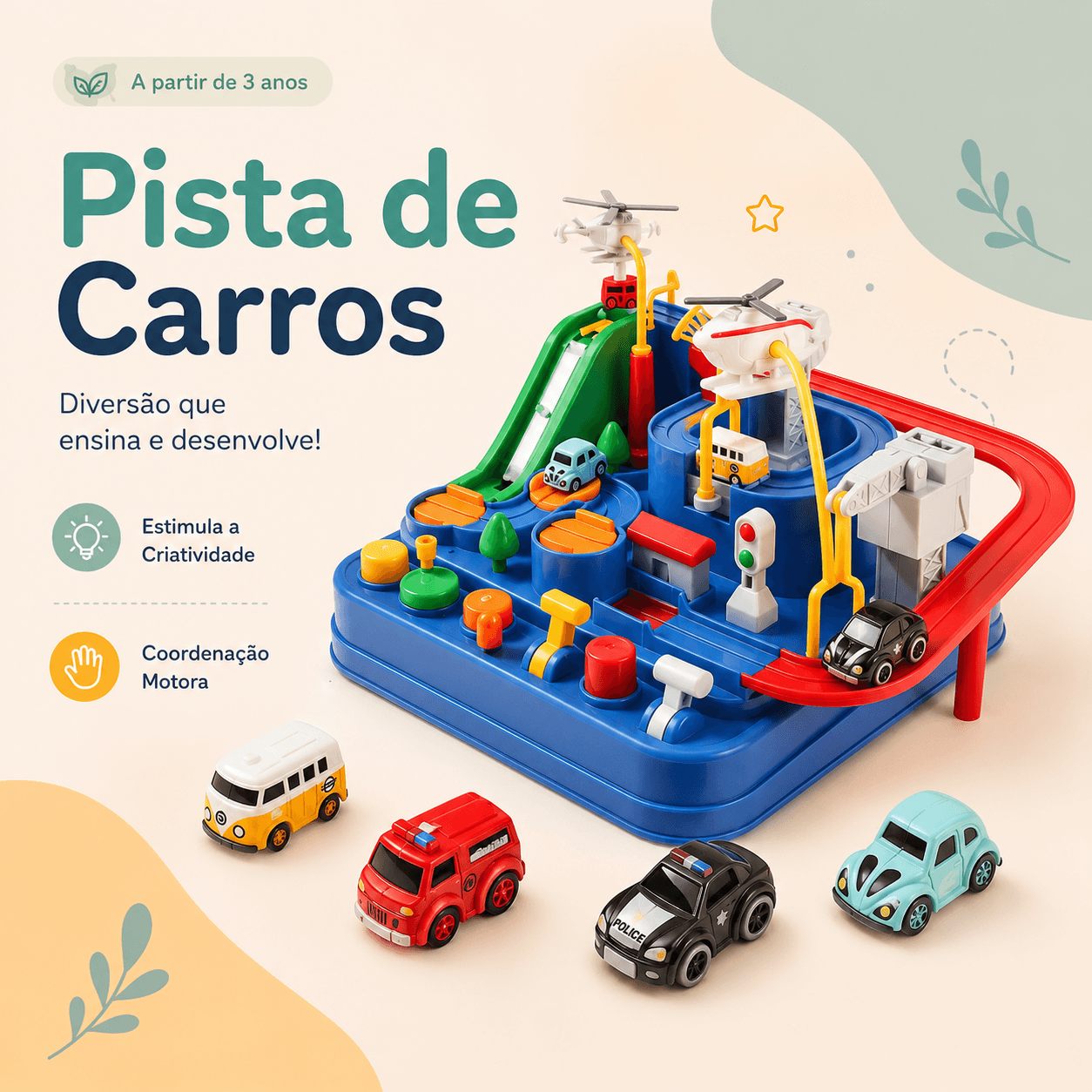 Pista de Carros Educativa Car Adventure