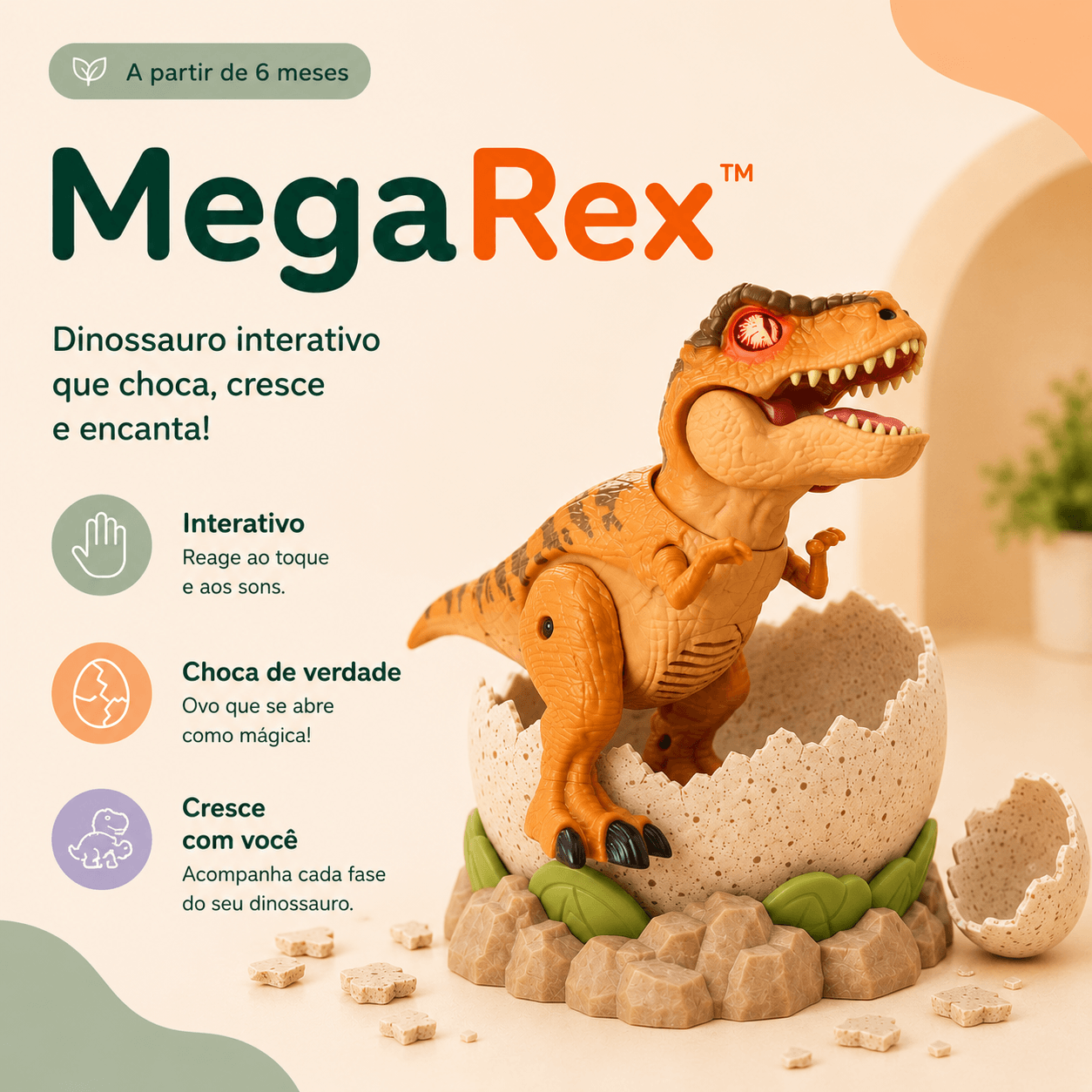MegaRex™ | Dinossauro Interativo
