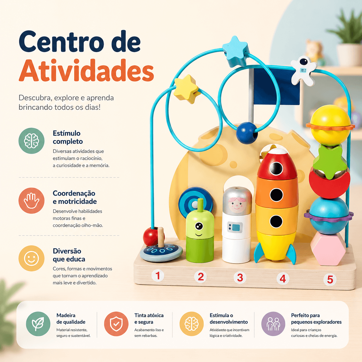 Kit Montessori | Descobertas 5 em 1