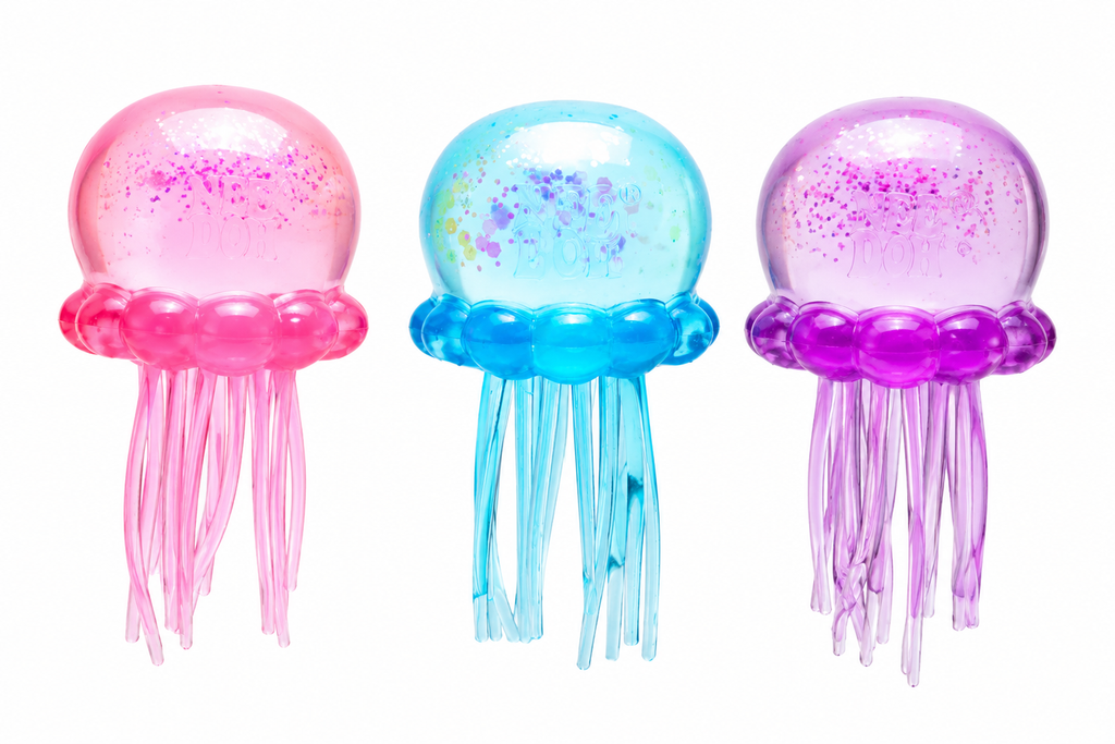 Squishy Sensorial Viral | 4 Texturas para Colecionar