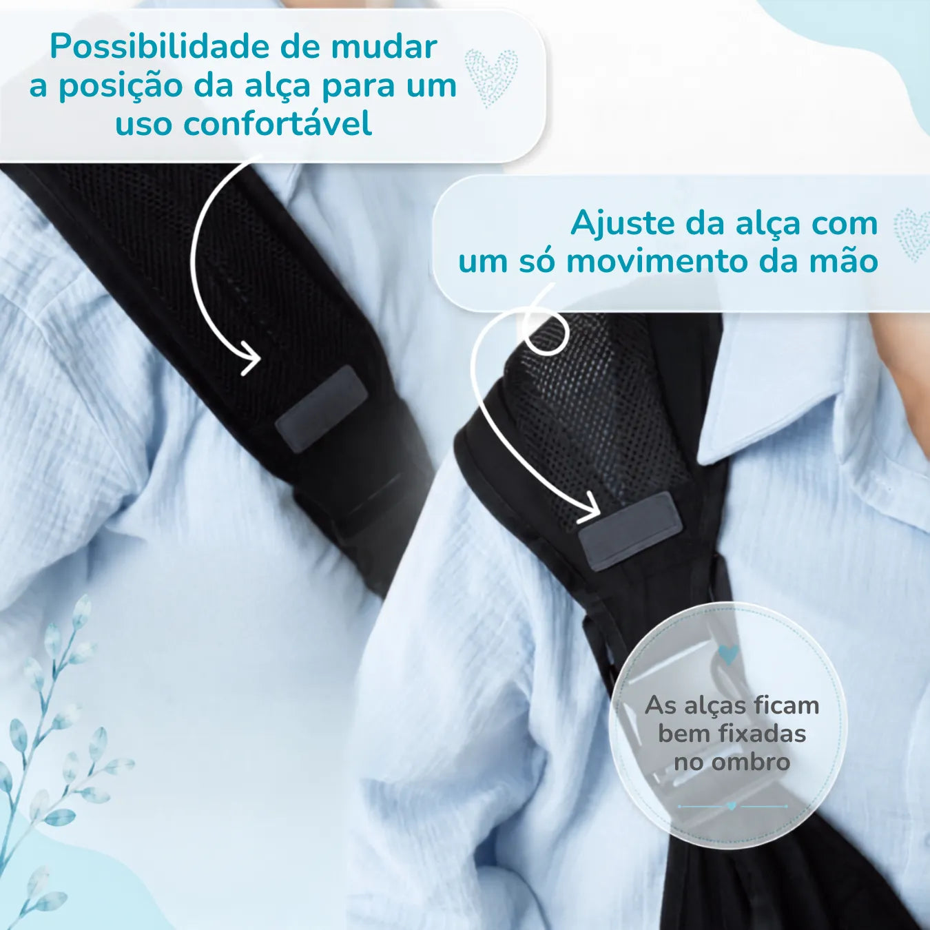 Colinho Leve™ | Canguru Ajustável para Bebê