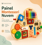 Painel Montessori Nuvem | Estímulo Sensorial & Criatividade