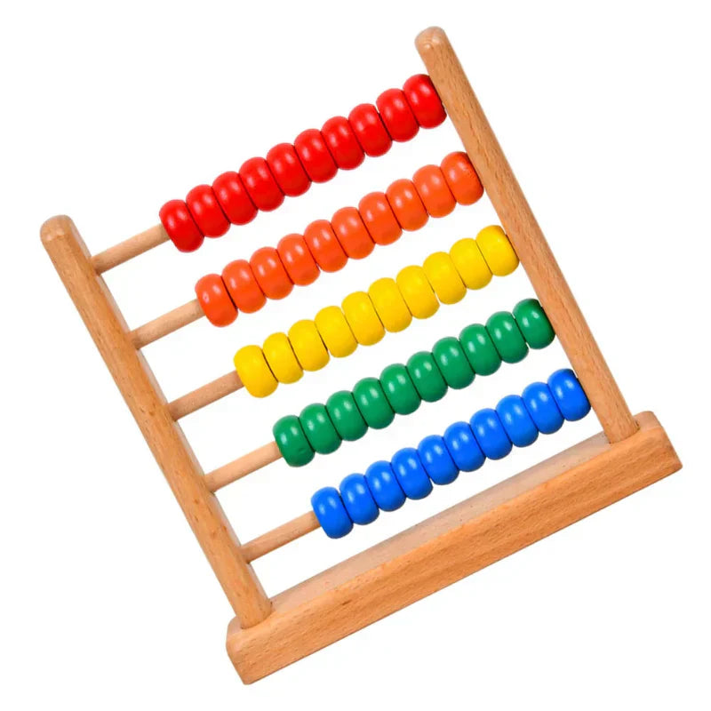 Ábaco de Madeira | Estímulo Montessori para Crianças