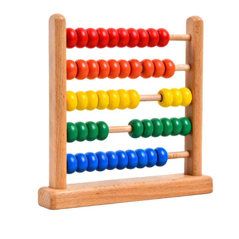 Ábaco de Madeira | Estímulo Montessori para Crianças