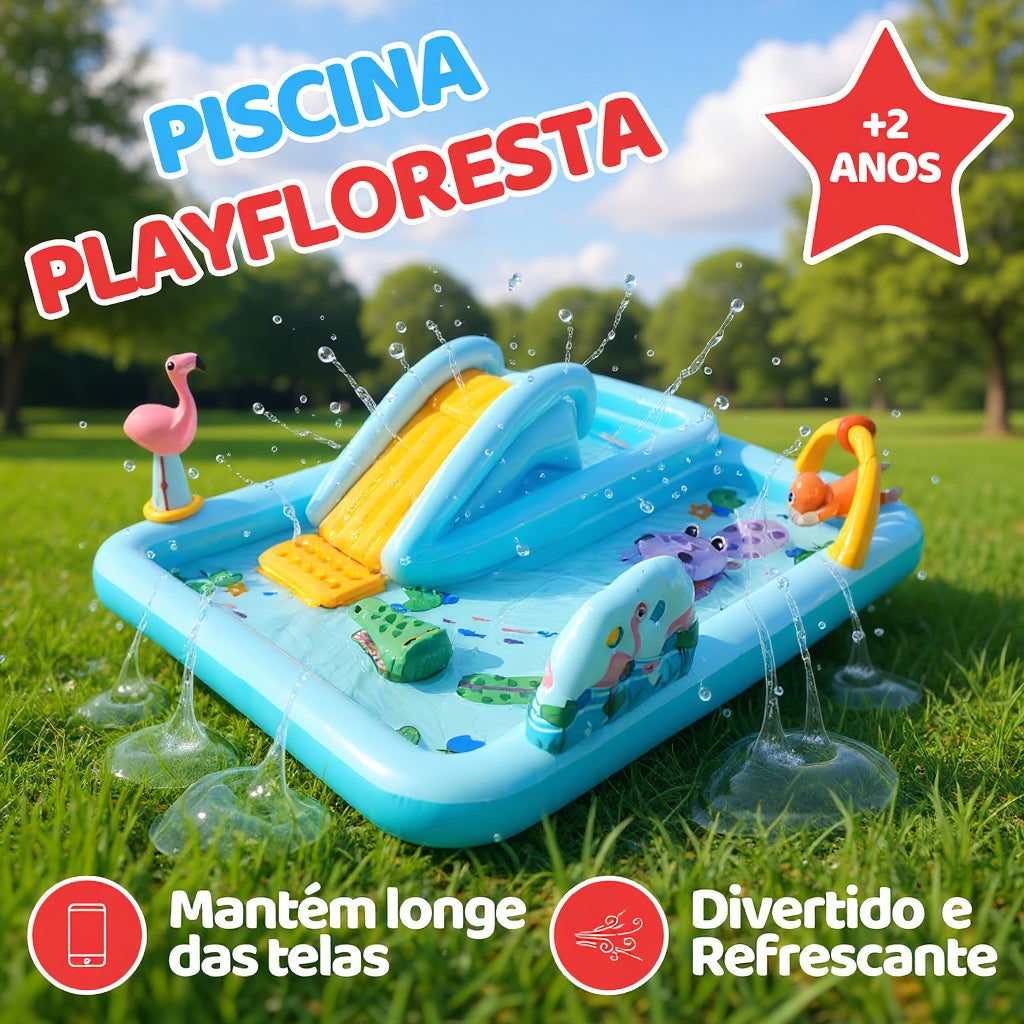 Piscina PlayFloresta BrincaToys™ e Acessórios Exclusivos!