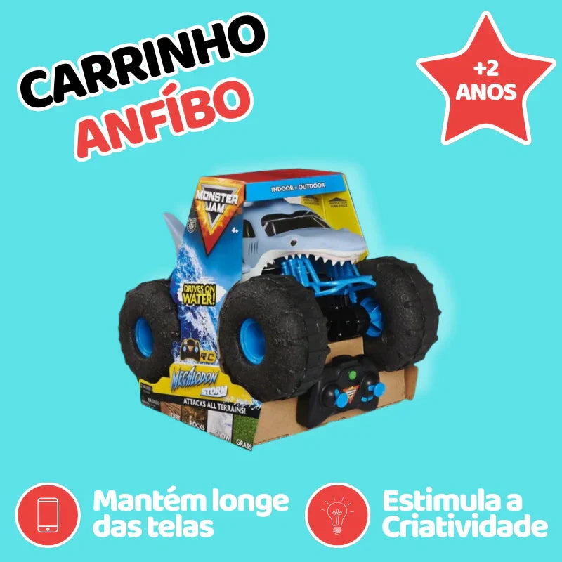 Megalodon de Controle Remoto - Água & Terra