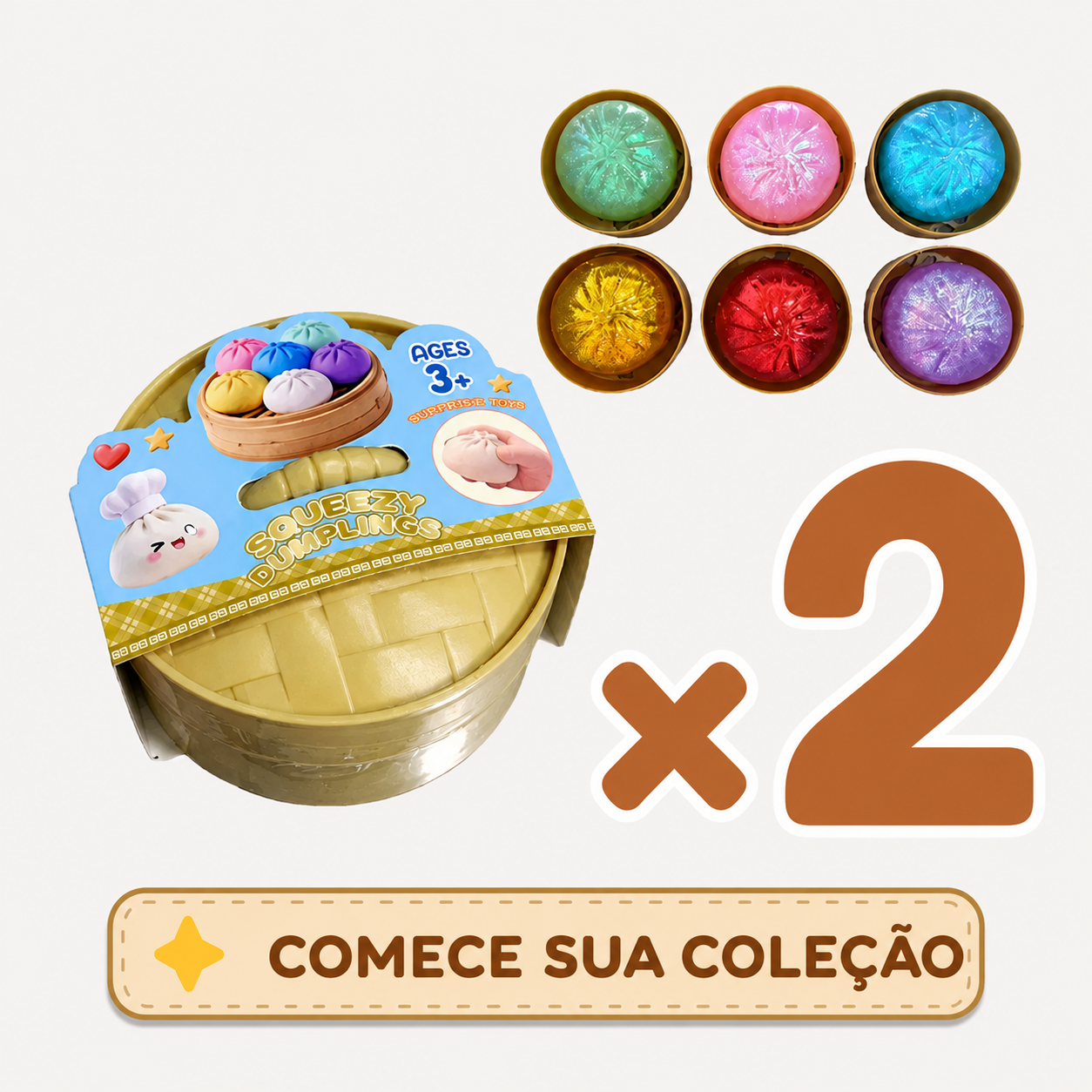 Toyly Puffin™ - Bolinho Colecionável Surpresa