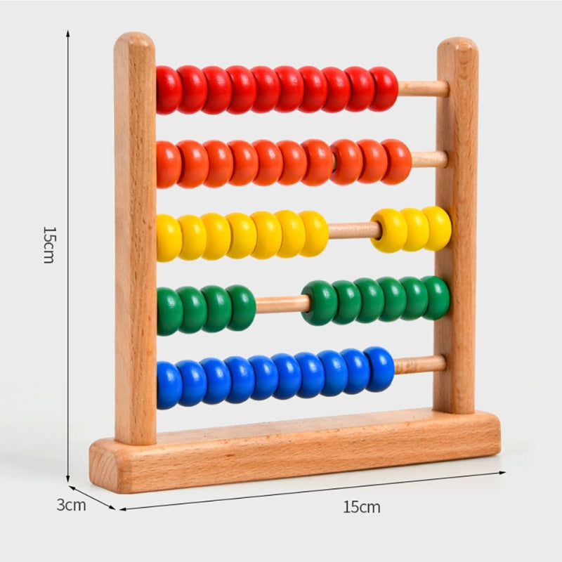 Ábaco de Madeira | Estímulo Montessori para Crianças